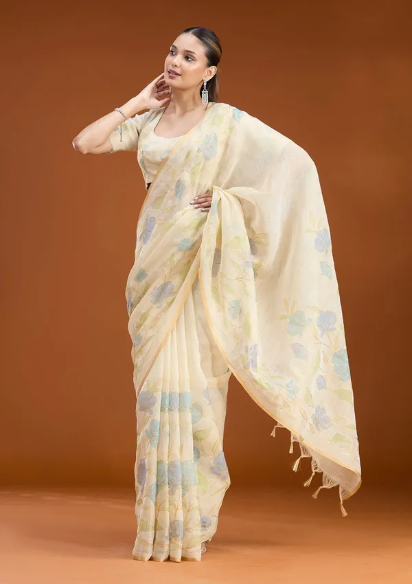Beige_Zariwork_Gold_Chanderi_Saree
