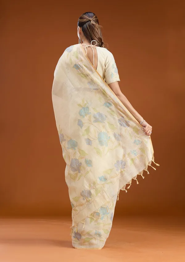 Beige_Zariwork_Gold_Chanderi_Saree