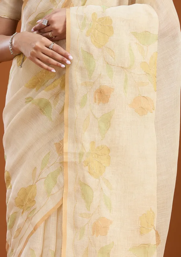 Beige_Zariwork_Gold_Chanderi_Saree