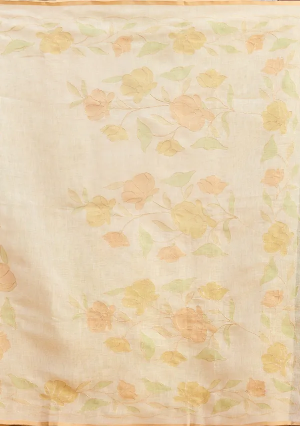 Beige_Zariwork_Gold_Chanderi_Saree