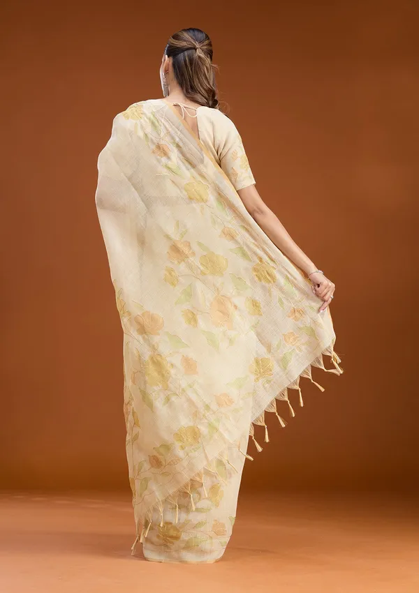 Beige_Zariwork_Gold_Chanderi_Saree