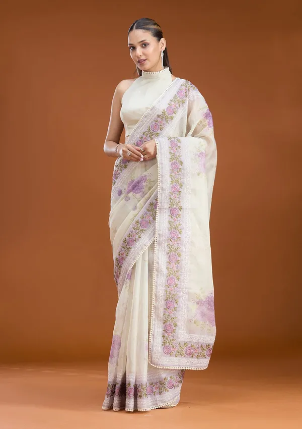 Lavender_Threadwork_Chanderi_Saree