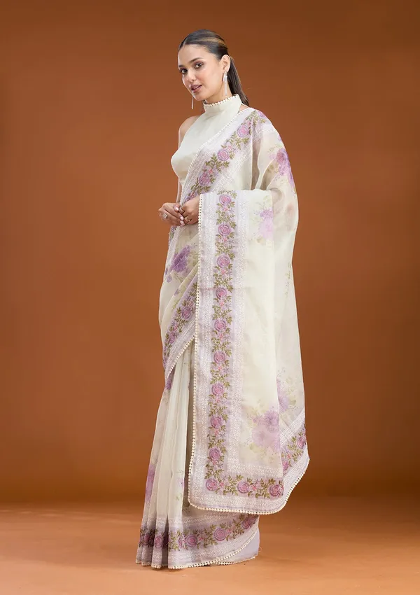 Lavender_Threadwork_Chanderi_Saree