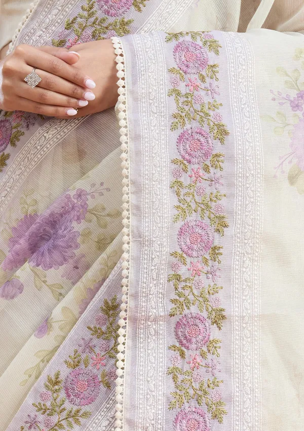 Lavender_Threadwork_Chanderi_Saree