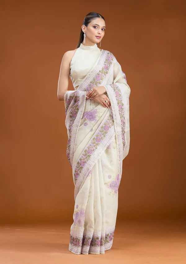Lavender_Threadwork_Chanderi_Saree
