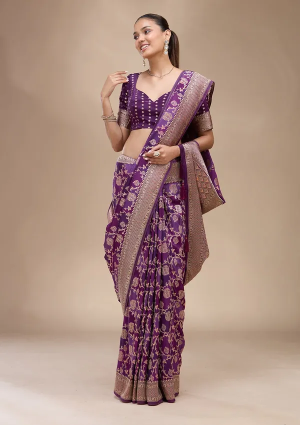 Purple_Zariwork_Gold_Art_Silk_Saree