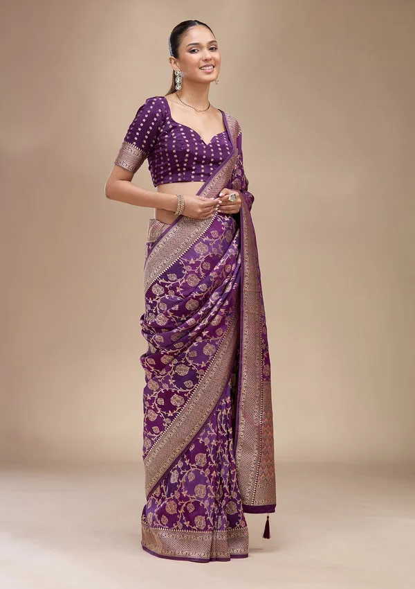 Purple_Zariwork_Gold_Art_Silk_Saree