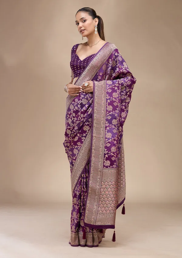 Purple_Zariwork_Gold_Art_Silk_Saree