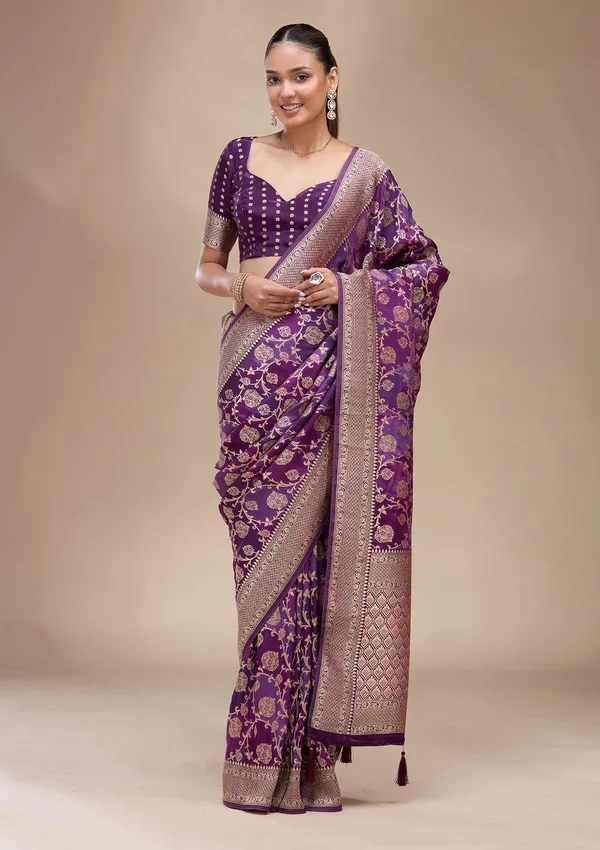 Purple_Zariwork_Gold_Art_Silk_Saree