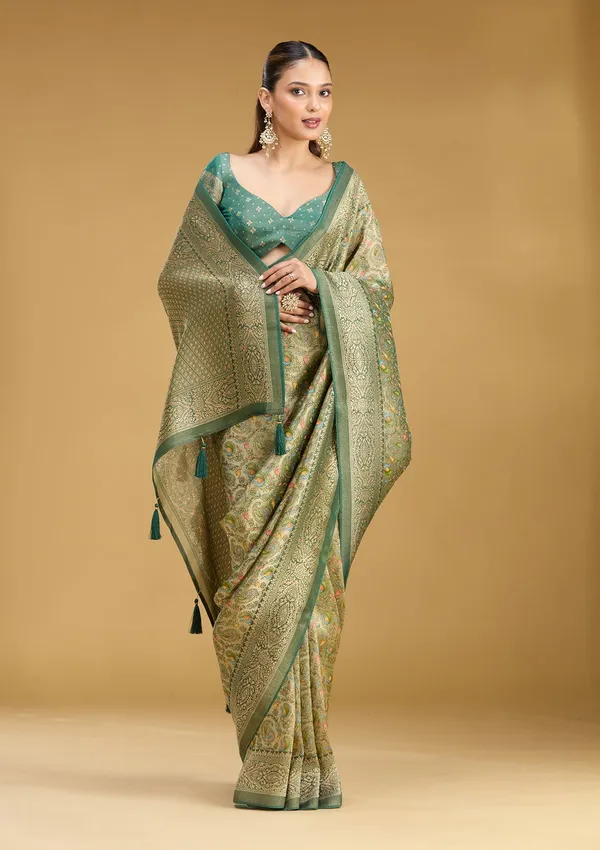 Mehendi_Zariwork_Gold_Art_Silk_Saree