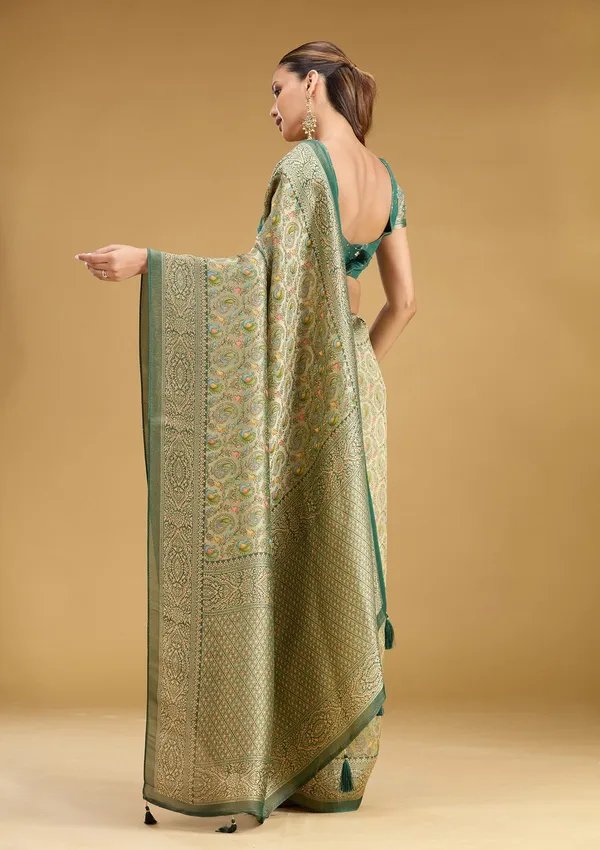 Mehendi_Zariwork_Gold_Art_Silk_Saree