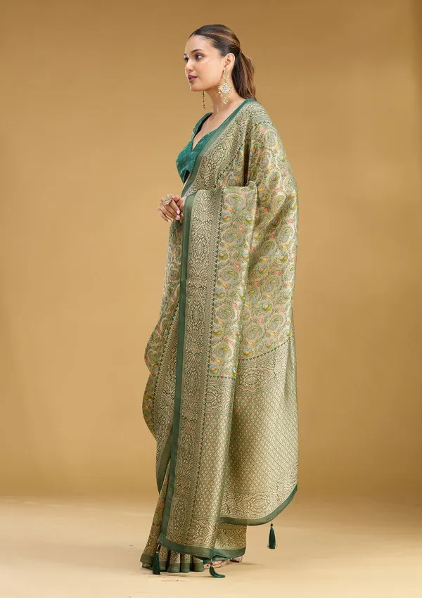 Mehendi_Zariwork_Gold_Art_Silk_Saree