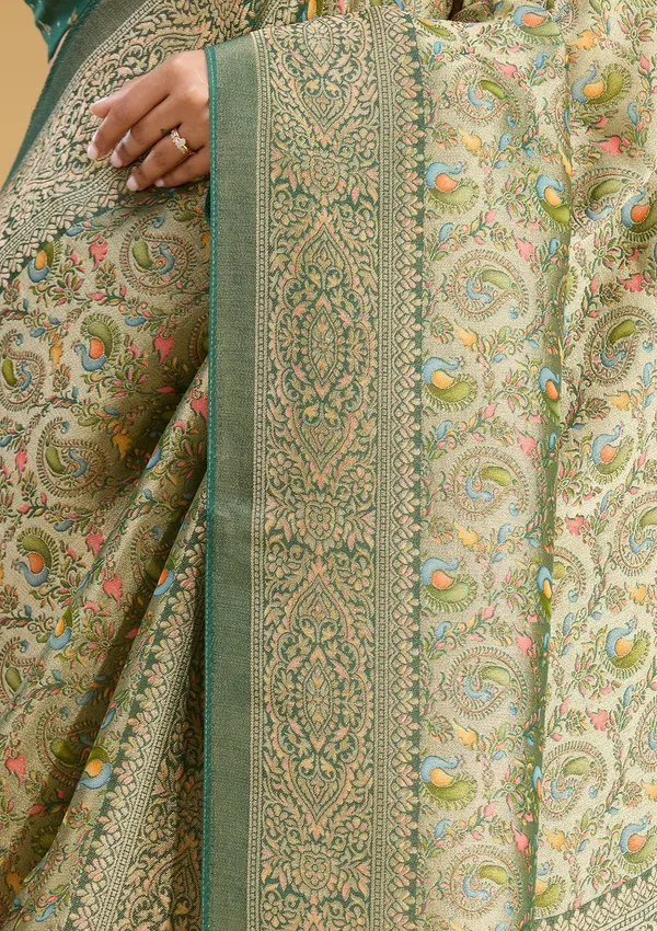 Mehendi_Zariwork_Gold_Art_Silk_Saree