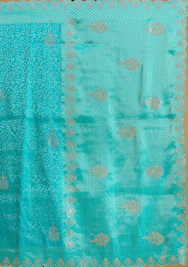 Rama_Green_Stonework_Art_Silk_Saree