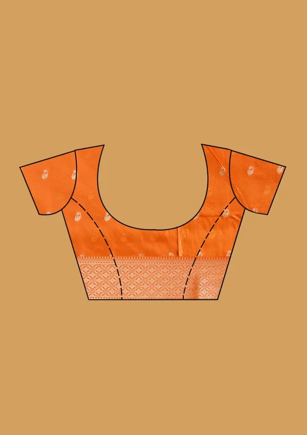 Orange_Zariwork_Art_Silk_Saree