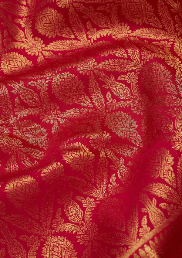 Rani_Pink_Zariwork_Gold_Pure_Silk_Saree