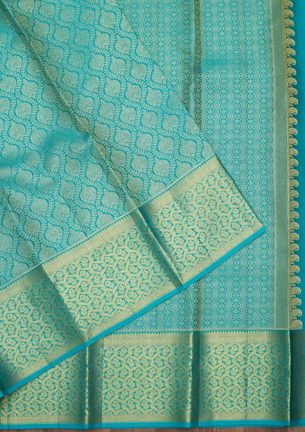 Sky_Blue_Zariwork_Gold_Pure_Silk_Saree