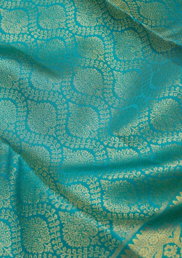 Sky_Blue_Zariwork_Gold_Pure_Silk_Saree