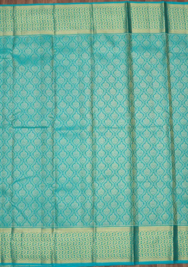 Sky_Blue_Zariwork_Gold_Pure_Silk_Saree