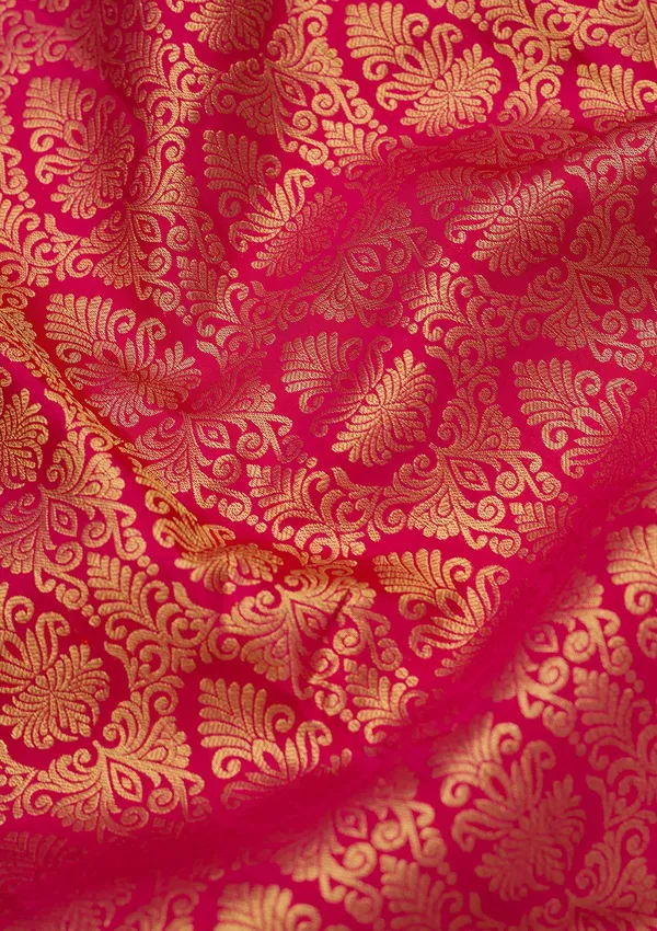Rani_Pink_Zariwork_Gold_Pure_Silk_Saree