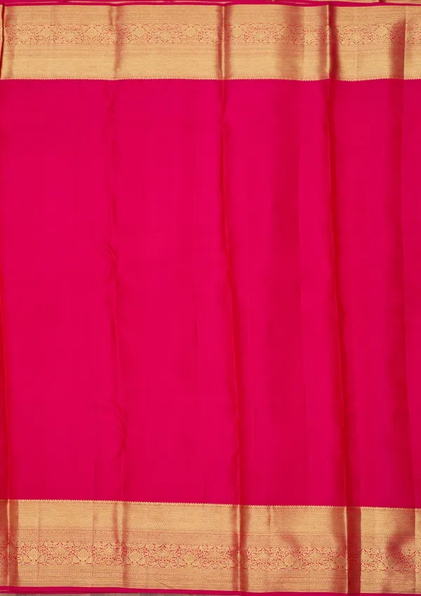 Rani_Pink_Zariwork_Gold_Pure_Silk_Saree