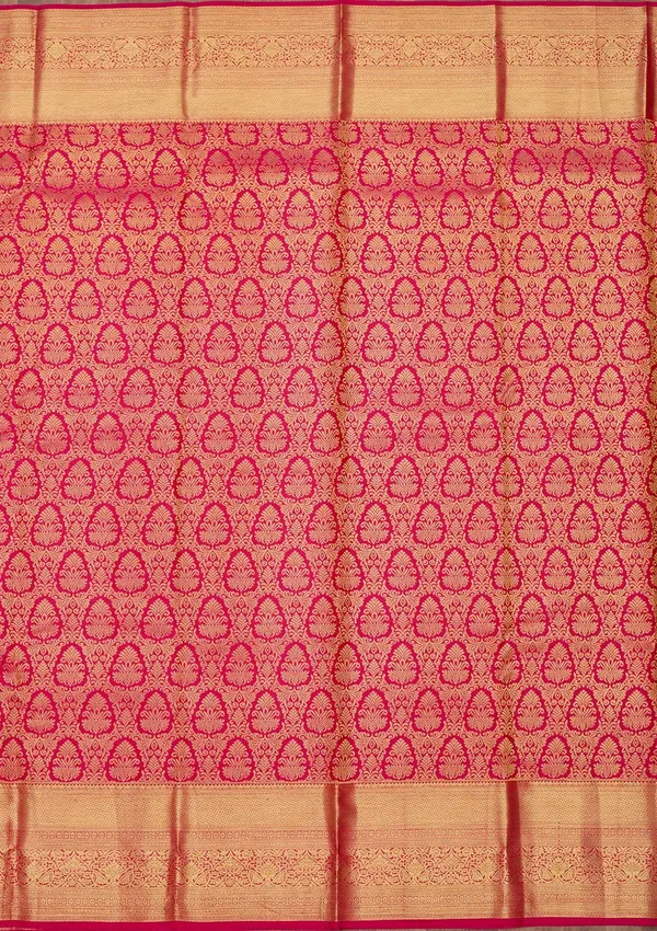 Rani_Pink_Zariwork_Gold_Pure_Silk_Saree