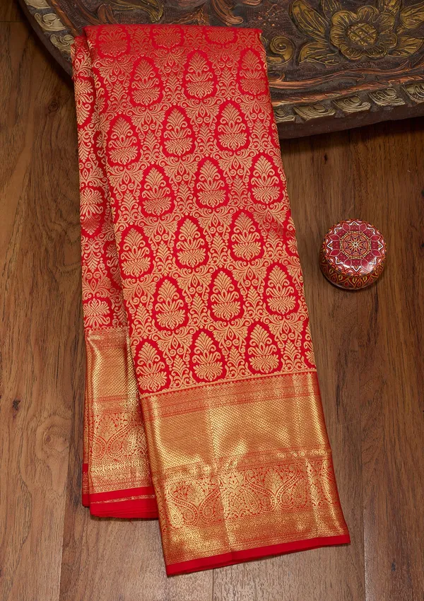 Red_Zariwork_Gold_Pure_Silk_Saree