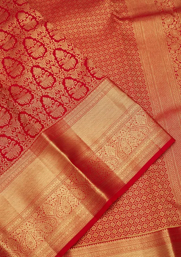 Red_Zariwork_Gold_Pure_Silk_Saree
