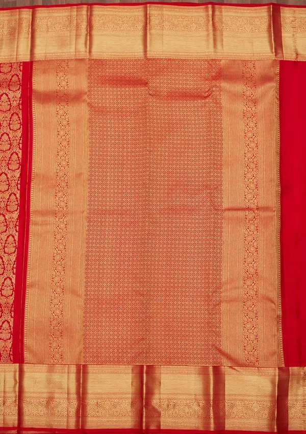 Red_Zariwork_Gold_Pure_Silk_Saree