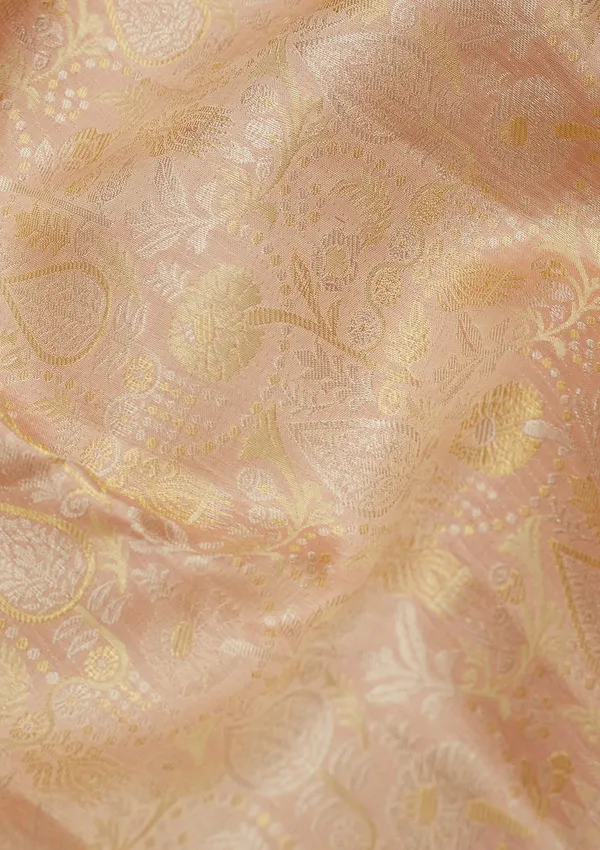 Beige_Zariwork_Gold_Pure_Silk_Saree