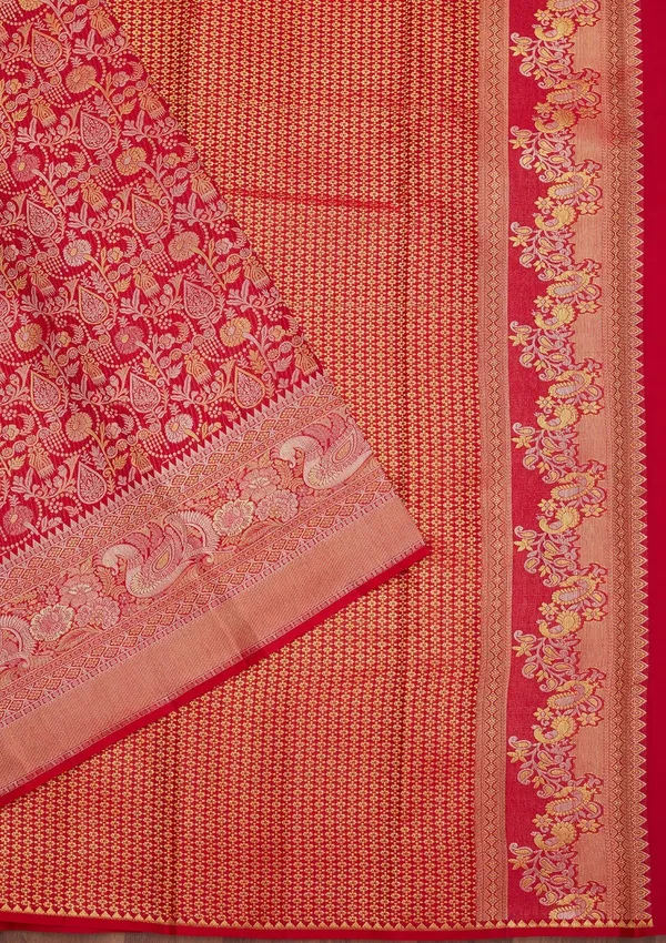 Rani_Pink_Zariwork_Gold_Pure_Silk_Saree