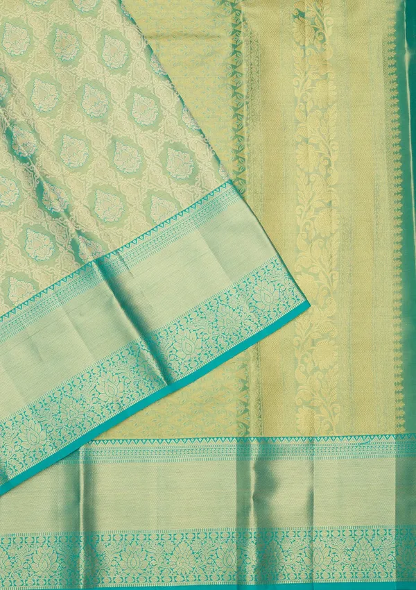 Sea_Green_Zariwork_Gold_Pure_Silk_Saree