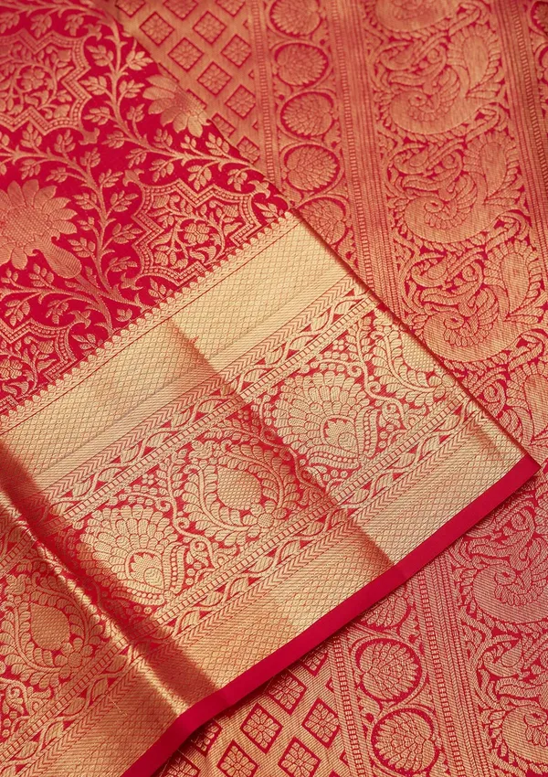 Rani_Pink_Zariwork_Gold_Pure_Silk_Saree