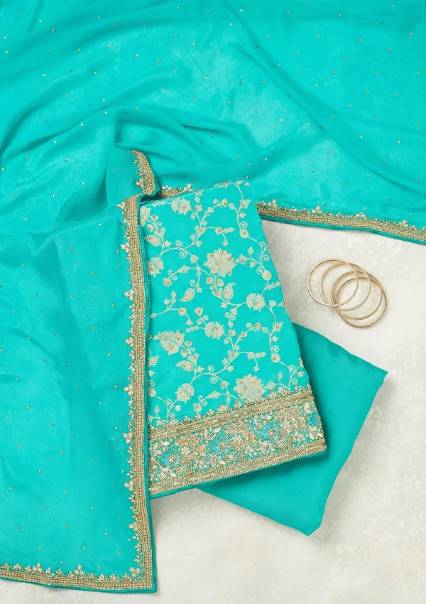 Rama_Green_Stonework_Gold_Dola_Silk_Unstitched_Salwar_Suit