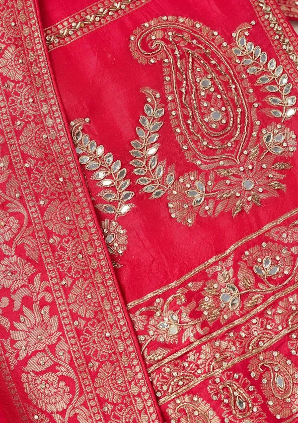 Rani_Pink_Stonework_Silver_Dola_Silk_Unstitched_Salwar_Suit