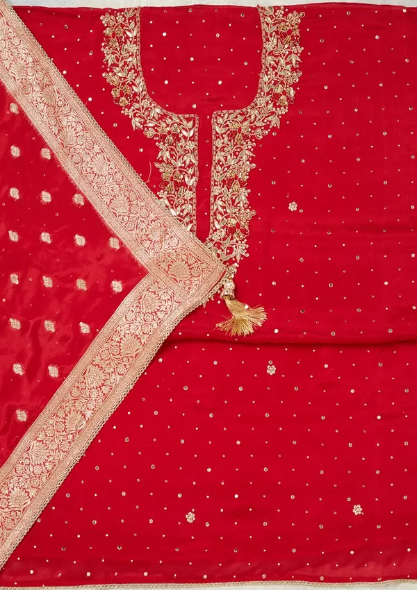 Red_Cutdana_Crepe_Unstitched_Salwar_Suit