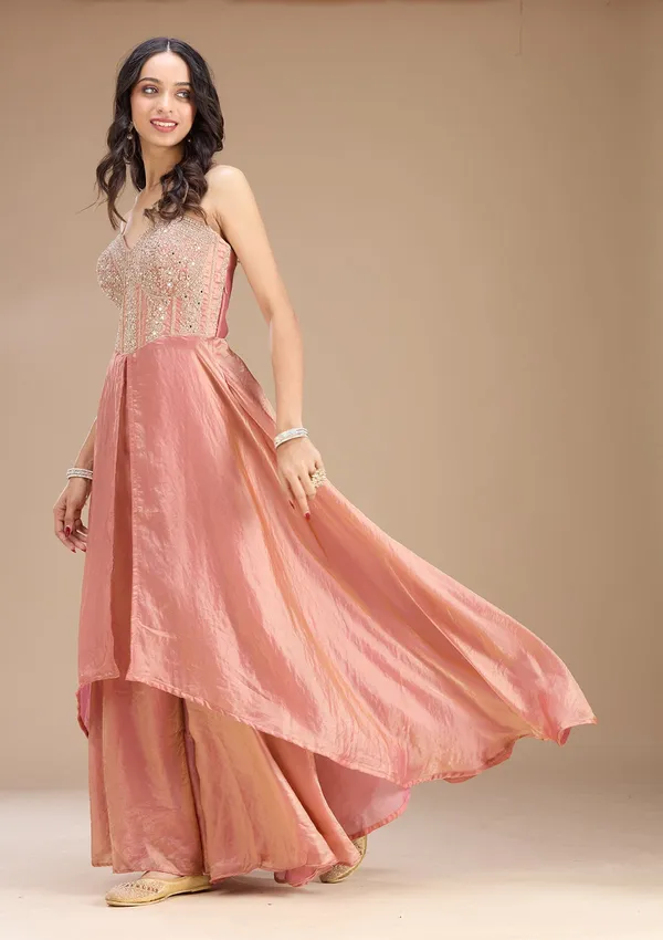 Onion_Pink_Zariwork_Gold_Satin_Readymade_Salwar_Suit