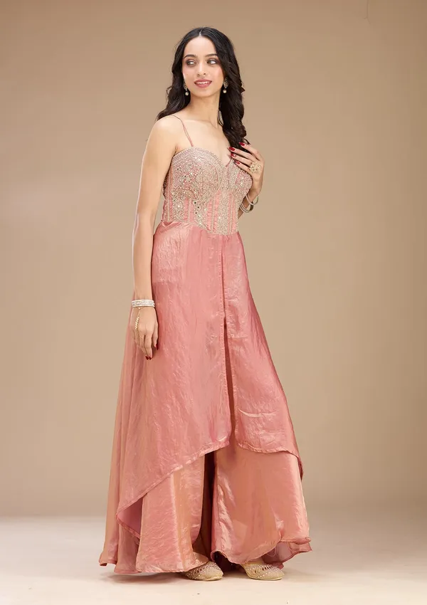 Onion_Pink_Zariwork_Gold_Satin_Readymade_Salwar_Suit