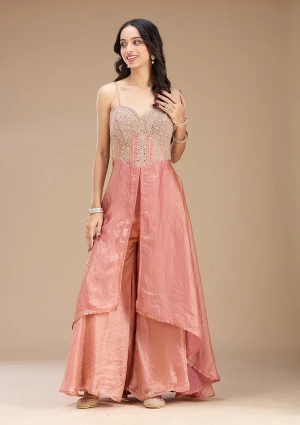 Onion_Pink_Zariwork_Gold_Satin_Readymade_Salwar_Suit