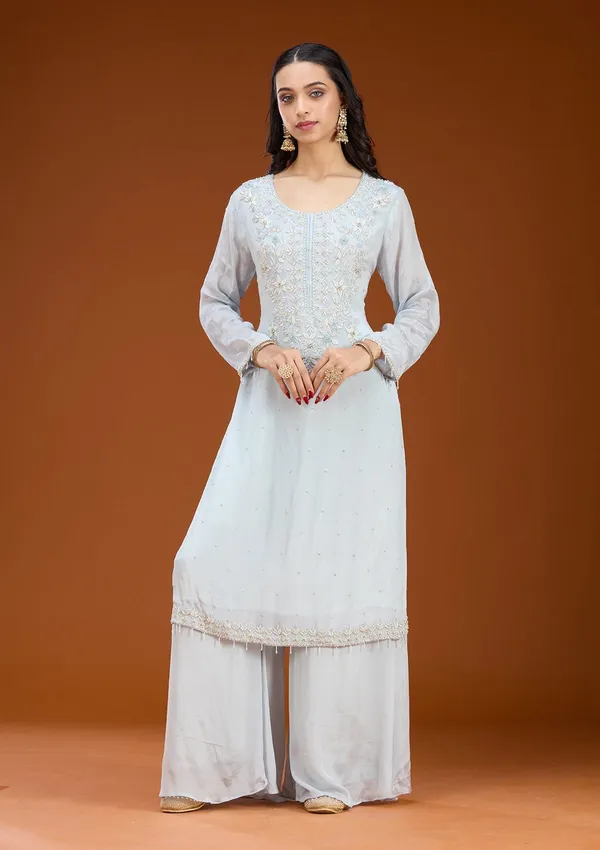 Sky_Blue_Threadwork_Tissue_Readymade_Salwar_Suit