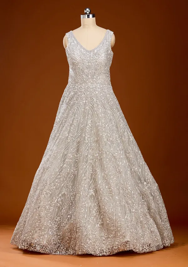 Grey_Stonework_Net_Gown