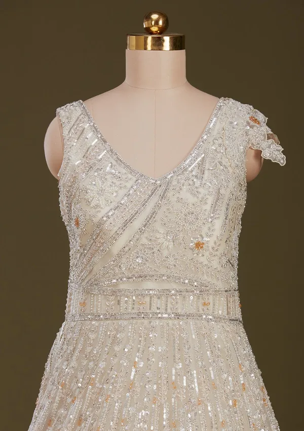 Cream_Stonework_Net_Gown
