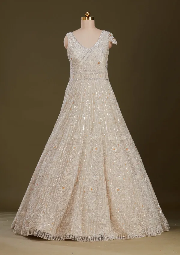 Cream_Stonework_Net_Gown