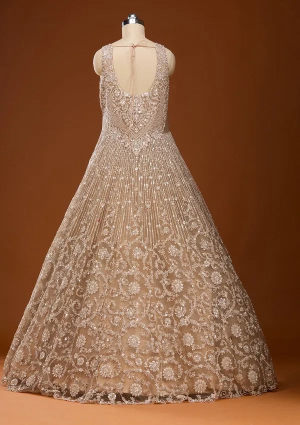Beige_Stonework_Net_Gown