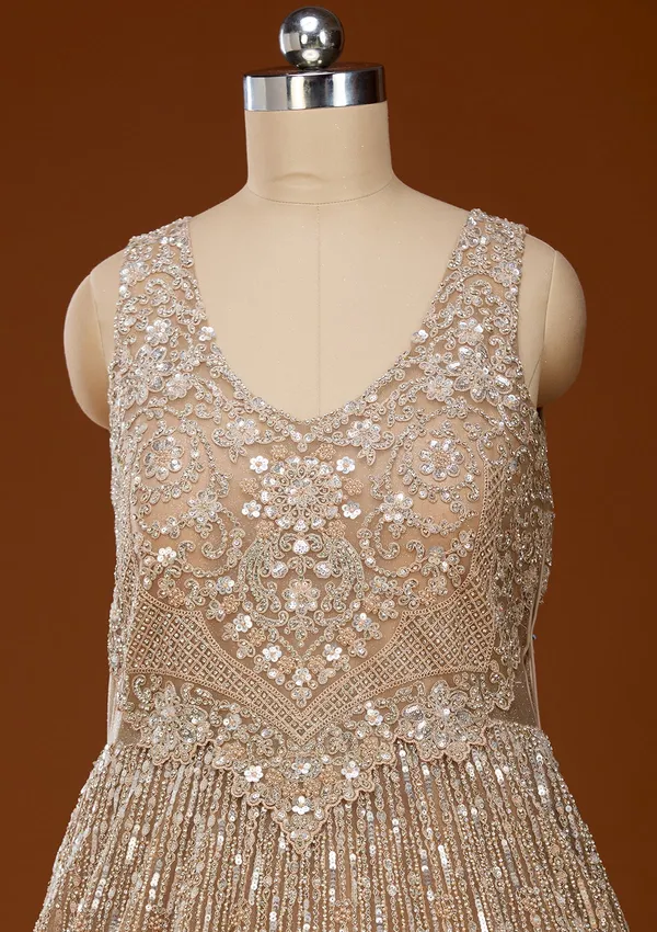Beige_Stonework_Net_Gown