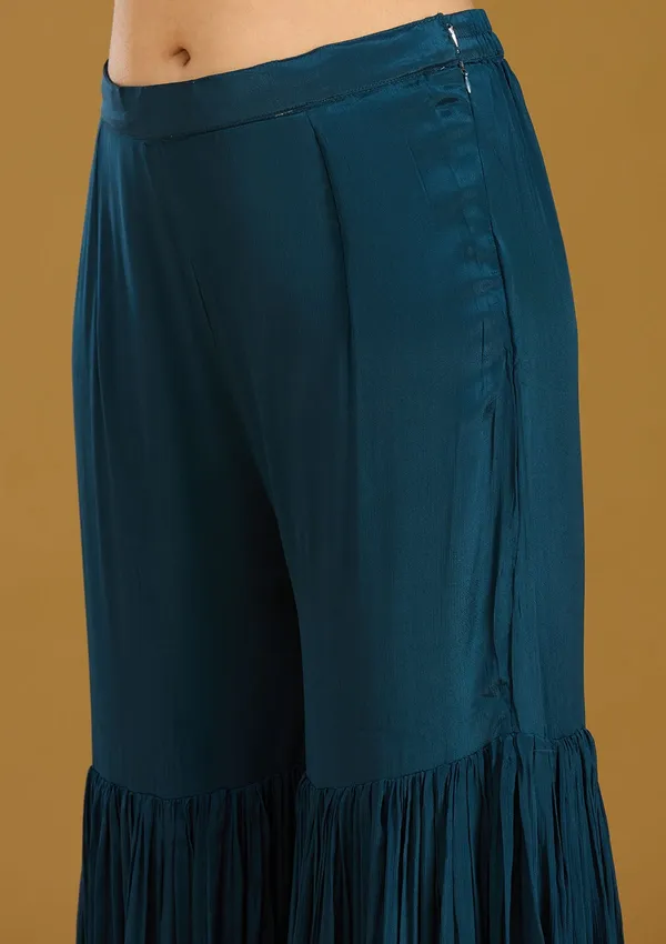 Blue_Zariwork_Silver_Crepe_Readymade_Salwar_Suit