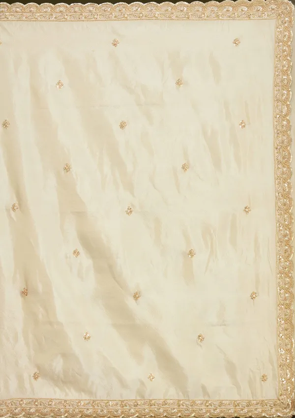 Cream_Zariwork_Gold_Tissue_Readymade_Salwar_Suit