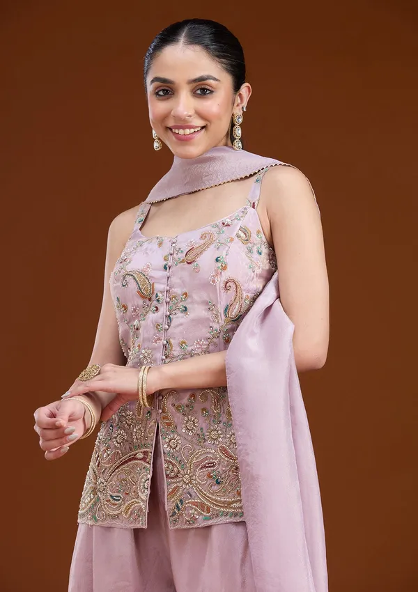 Lavender_Cutdana_Tissue_Readymade_Salwar_Suit