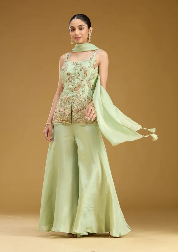 Pista_Green_Cutdana_Soft_Raw_Silk_Readymade_Salwar_Suit