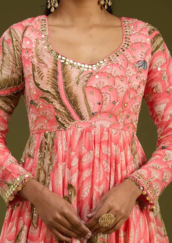 Pink_Mirrorwork_Crepe_Readymade_Salwar_Suit